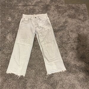 American Eagle Wide Leg Crop jeans, 4 regular, lightly used.